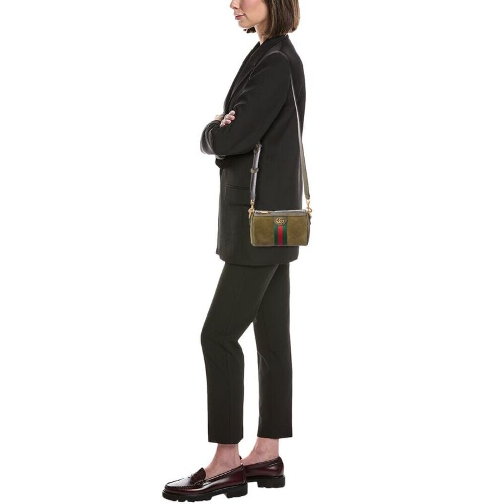 Gucci Ophidia Mini Suede Shoulder Bag, Green - Picture 4 of 4